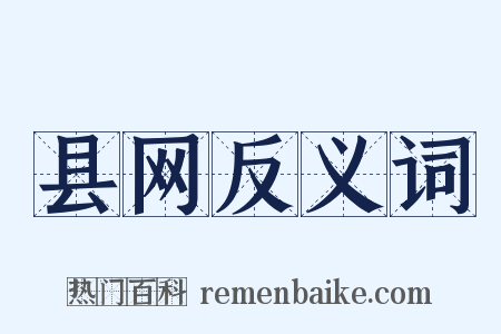 县网反义词是什么意思的图片